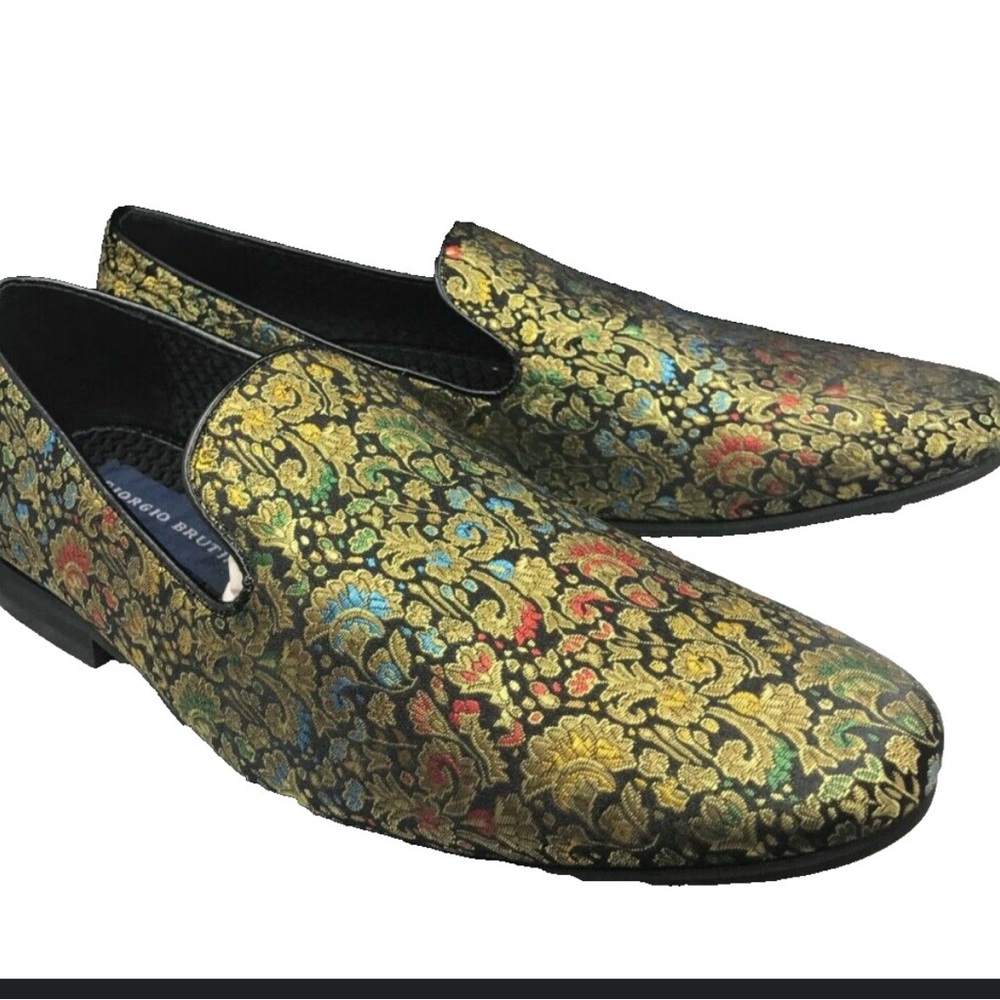 Giorgio Brutini Multicolor Brocade Loafers